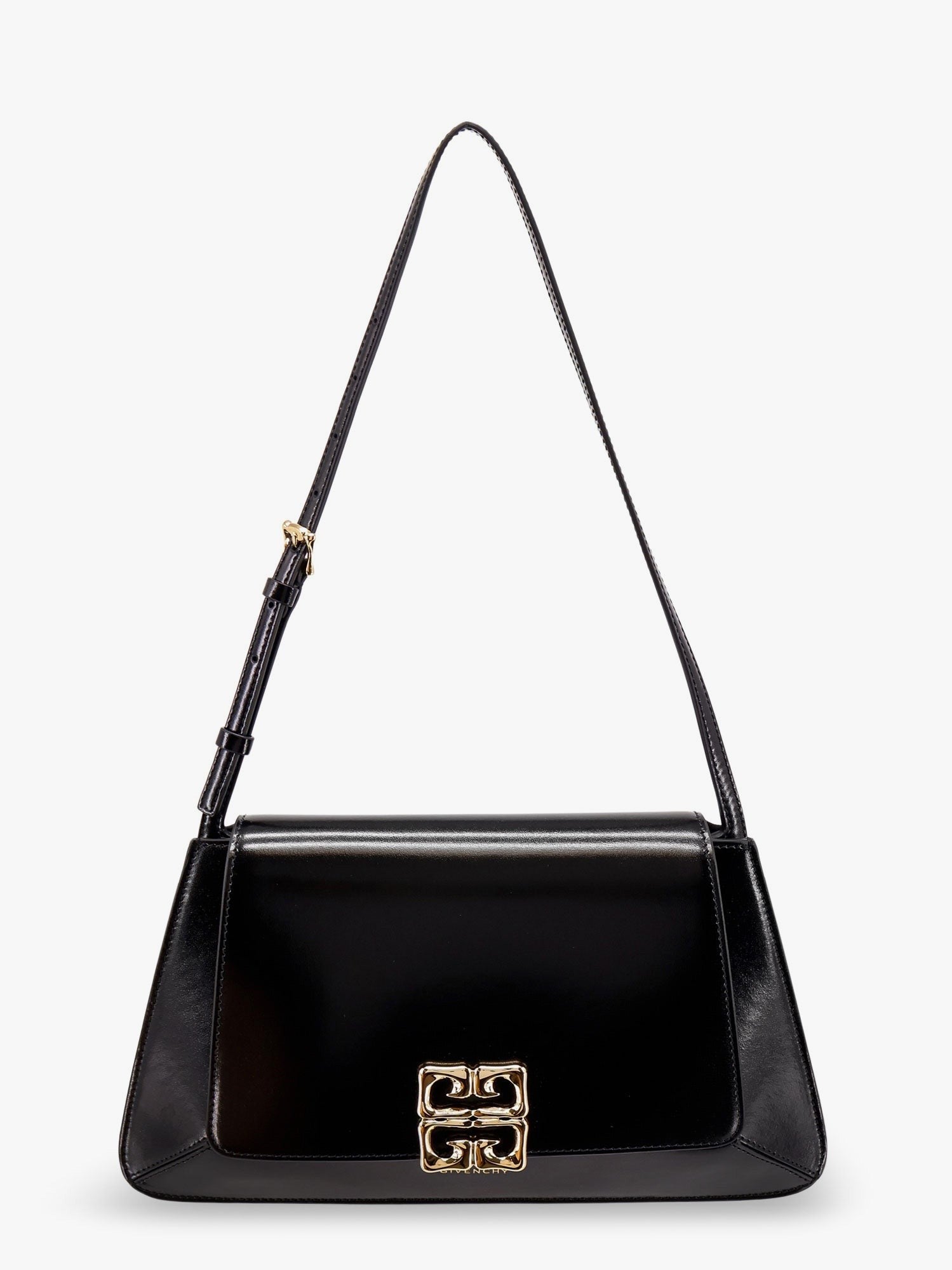 Givenchy 4g Liquid バックル付きレザーショルダーバッグ