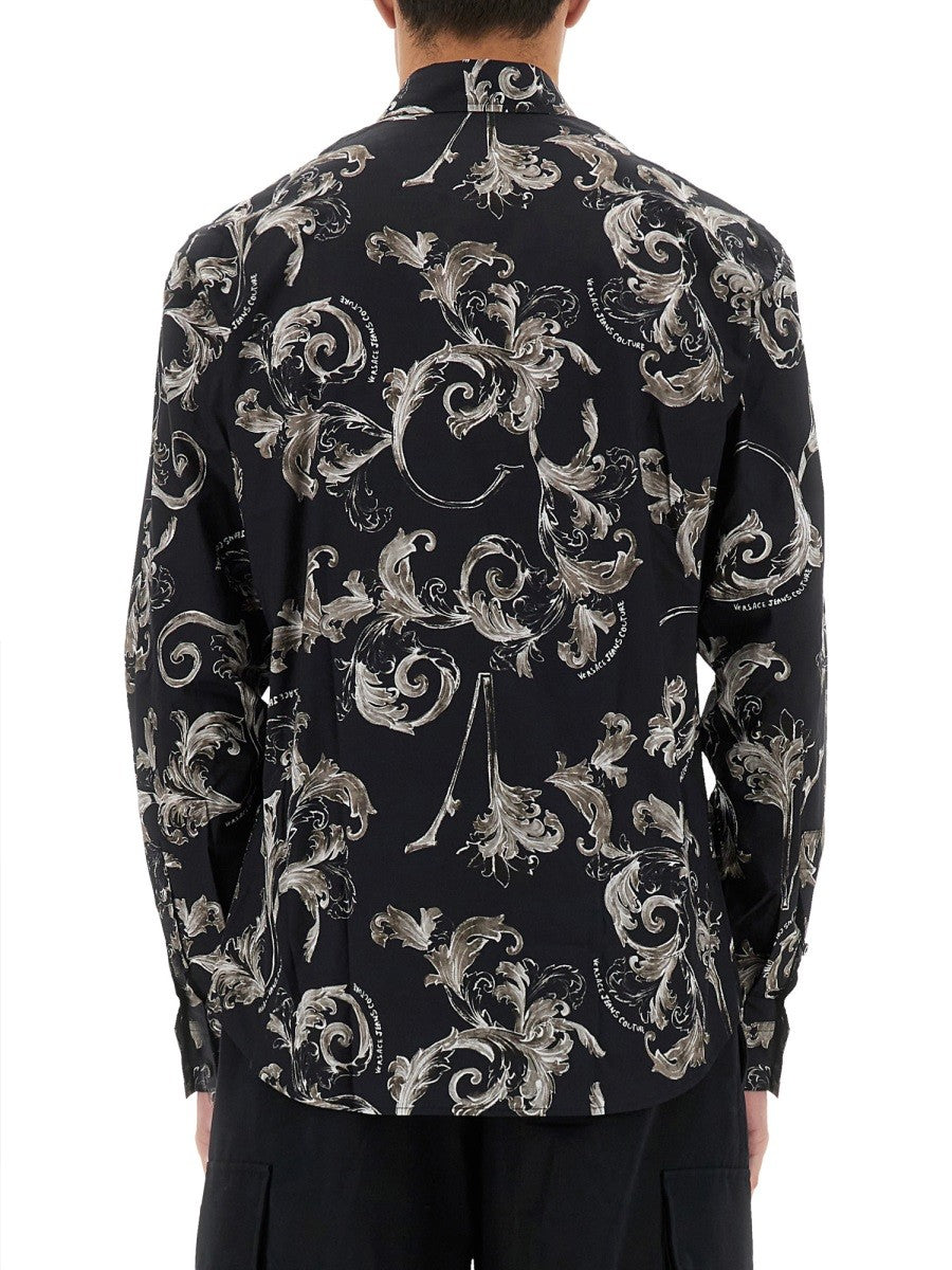 Versace Jeans Couture BAROQUE OUTLINE PRINT OVERHEMD