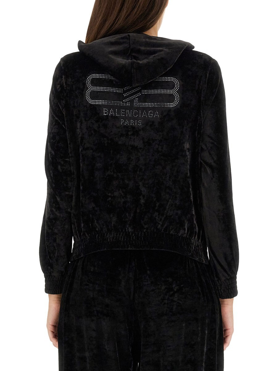 Balenciaga BB PARIS BLUZA Z ZAMKIEM