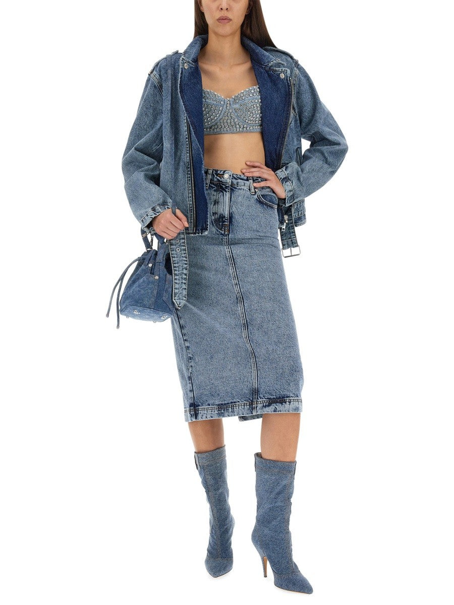 Moschino Jeans BIKER PEACE SYMBOL