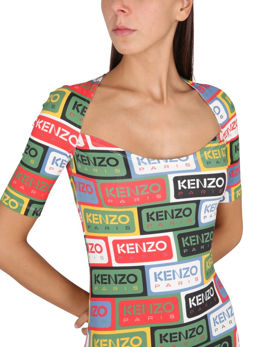 Kenzo BODYCON ŠATY 'KENZO LABELS'