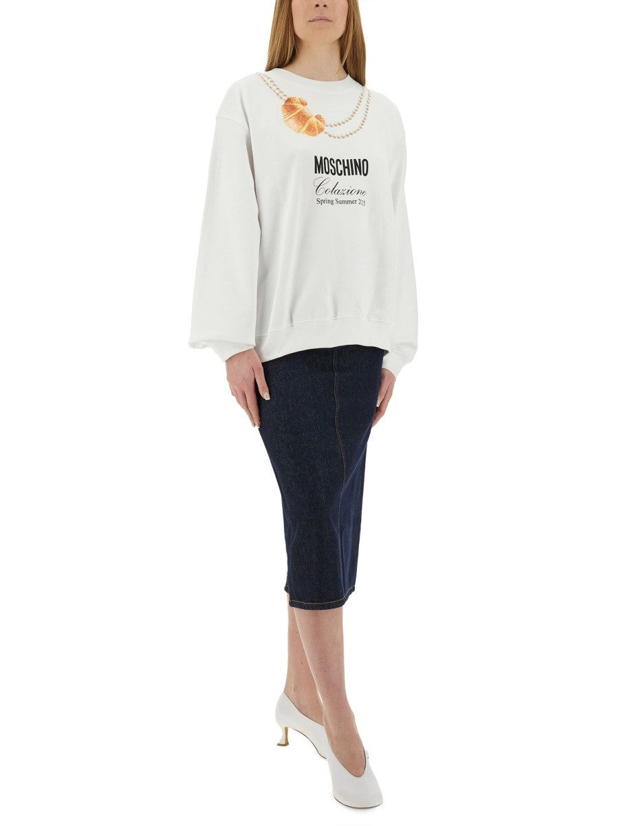 Moschino "BREAKFAST" BLUZĂ DE TRENING