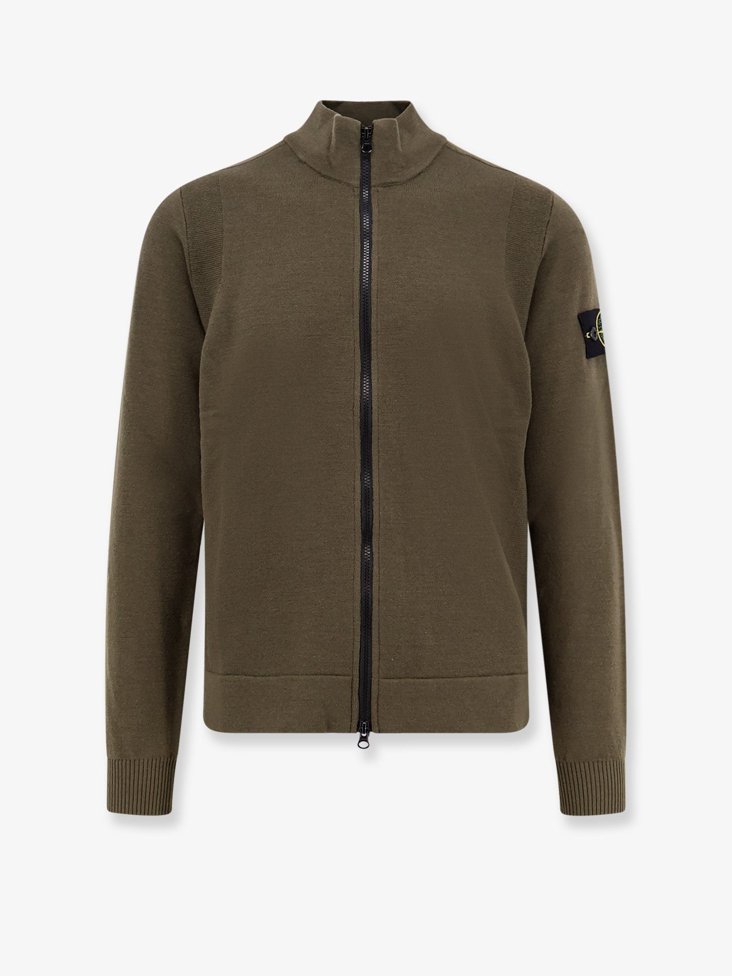 Stone Island Cardigan de lã virgem certificada