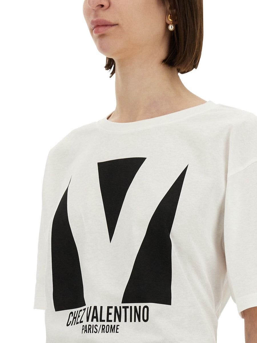 Valentino "CHEZ VALENTINO" T-SHIRT IMPRIMÉ