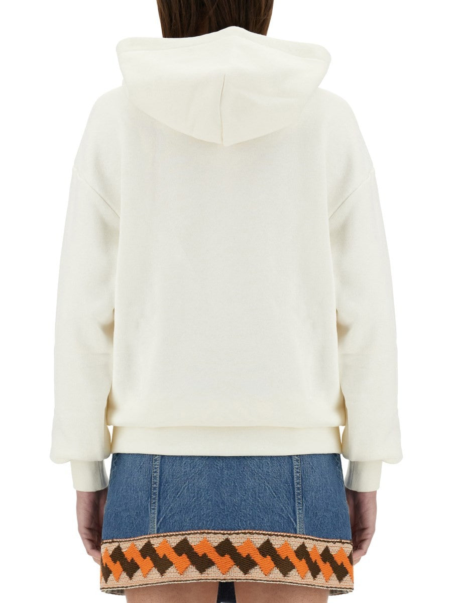 Valentino HOODIE EN COTON AVEC IMPRIMÉ
