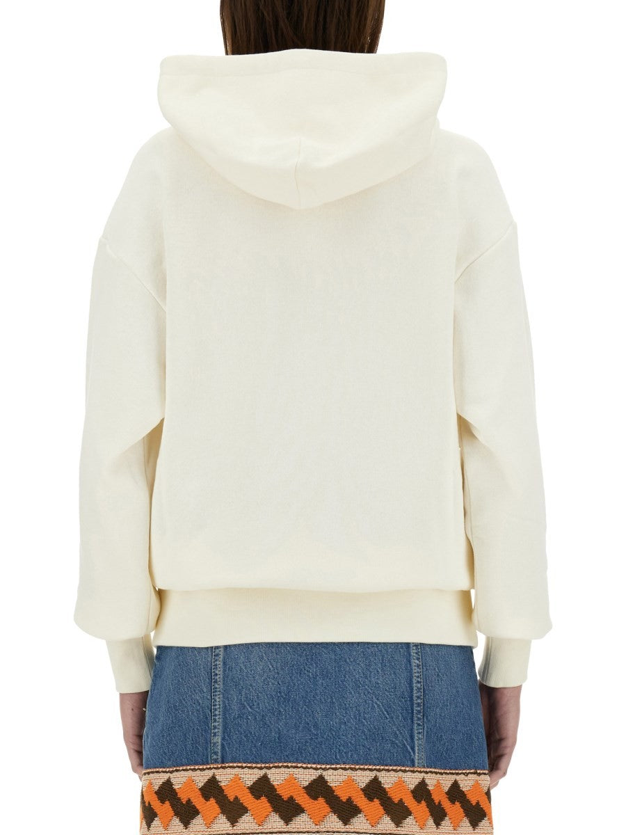Valentino HOODIE EN COTON AVEC IMPRIMÉ
