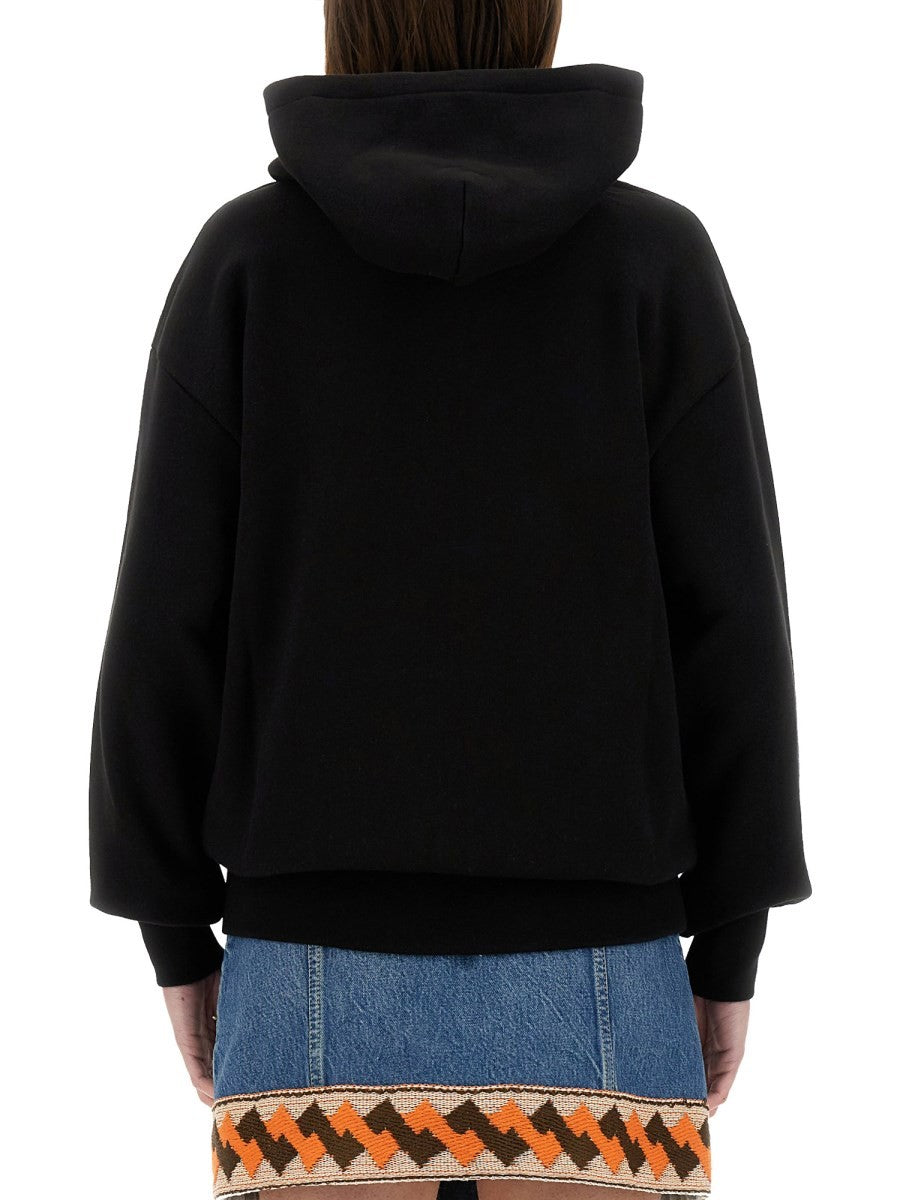 Valentino HOODIE EN COTON AVEC IMPRIMÉ