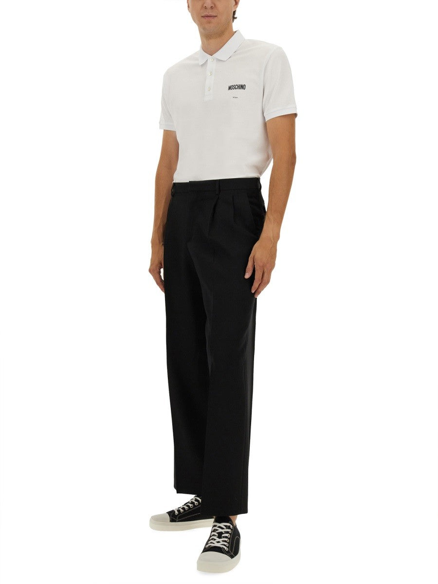 Moschino PIQUÉ-POLOSHIRT AUS BAUMWOLLE
