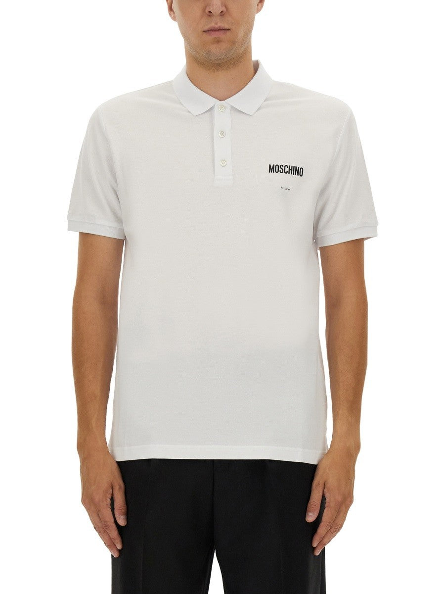 Moschino PIQUÉ-POLOSHIRT AUS BAUMWOLLE