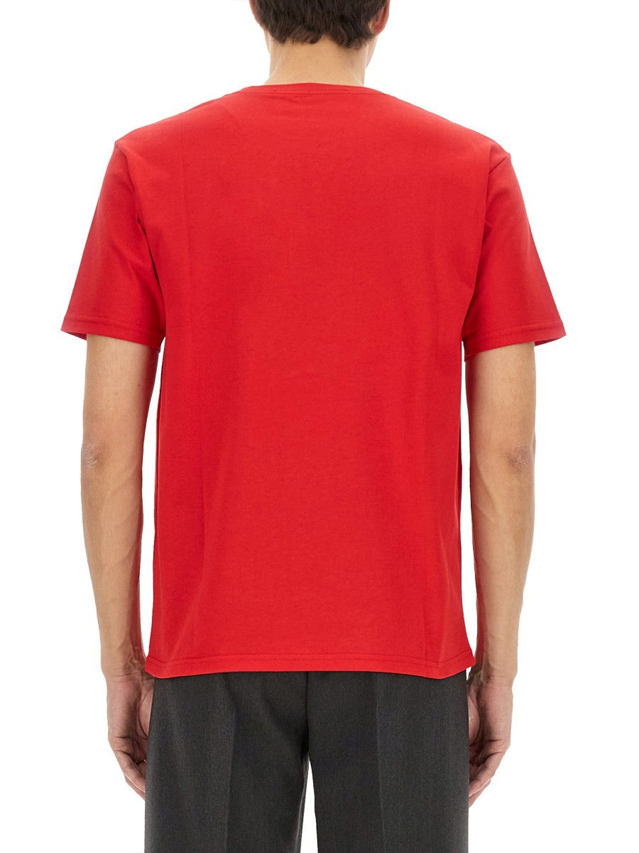 Valentino コットンTシャツ(「CHEZ VALENTINO」プリント付き)