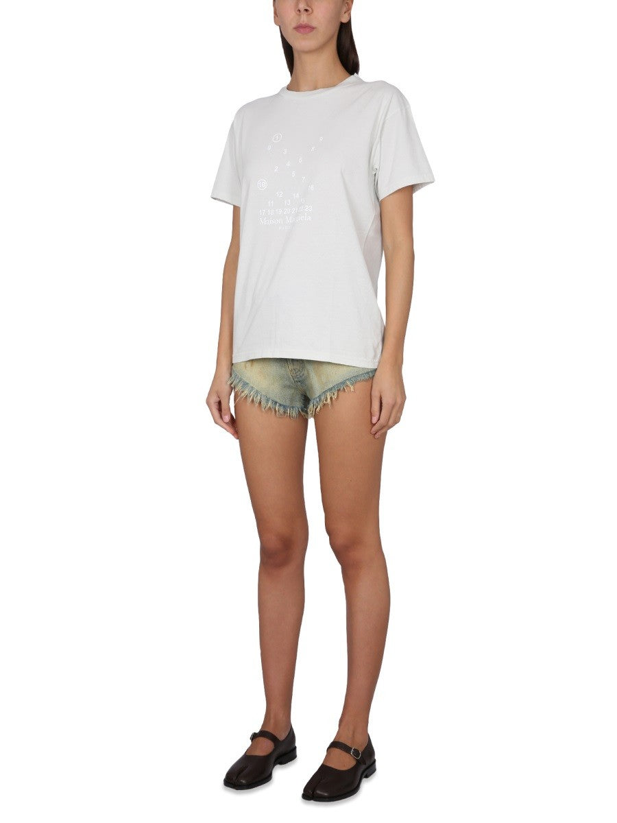 Maison Margiela TRIČKO S OKRÚHLYM VÝSTRIHOM