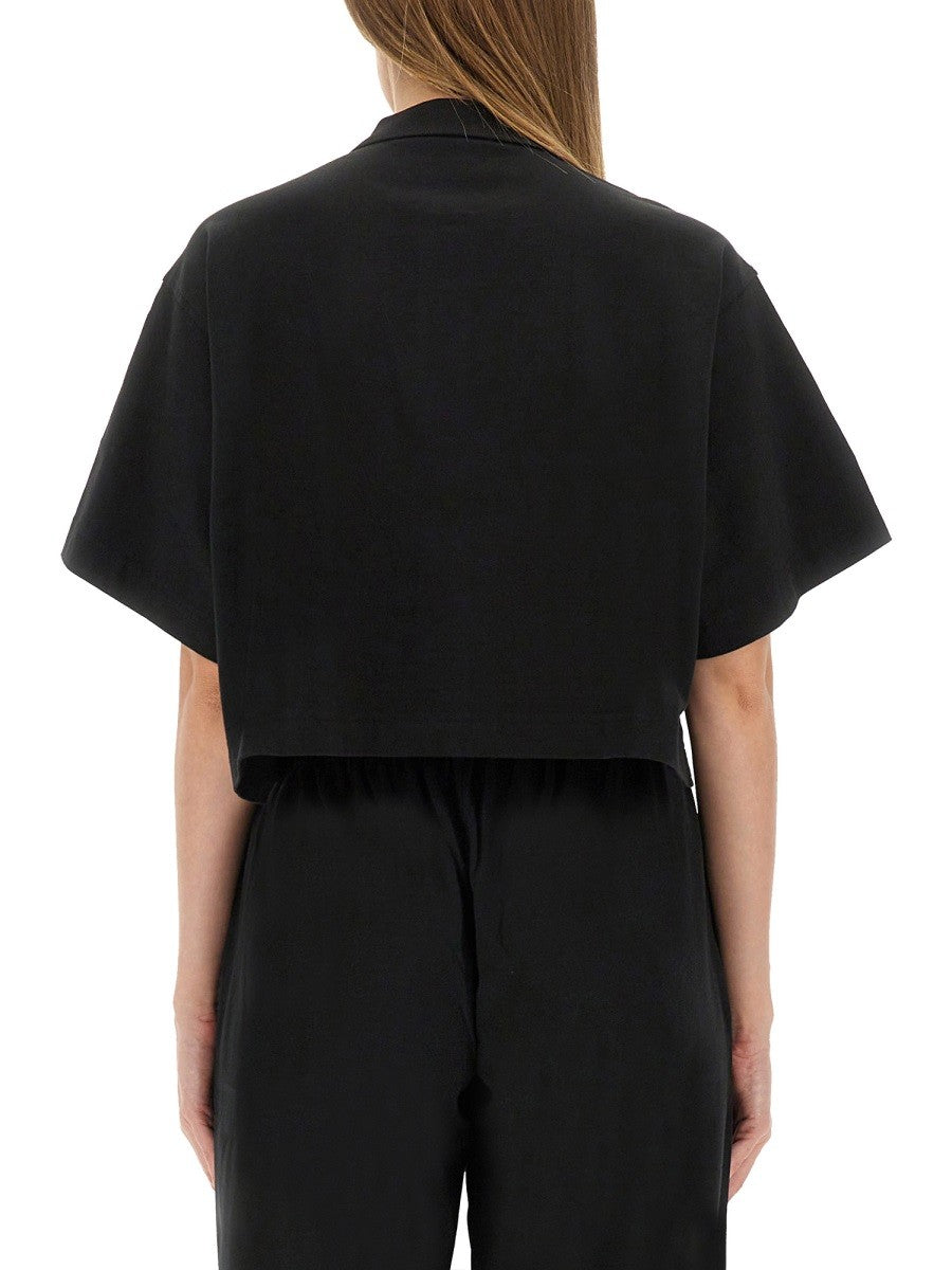 Alexander Wang SKRAĆENA POLO MAJICA OD ŽERSEJA