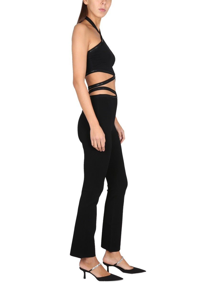 Alexanderwang.T KRYSSLEGGINGS MED LOGO
