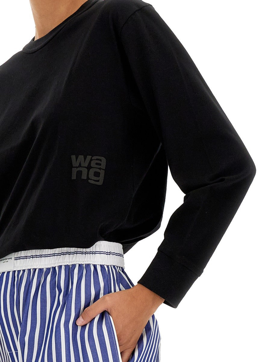 Alexanderwang.T T-SKJORTE MED PREGET LOGO