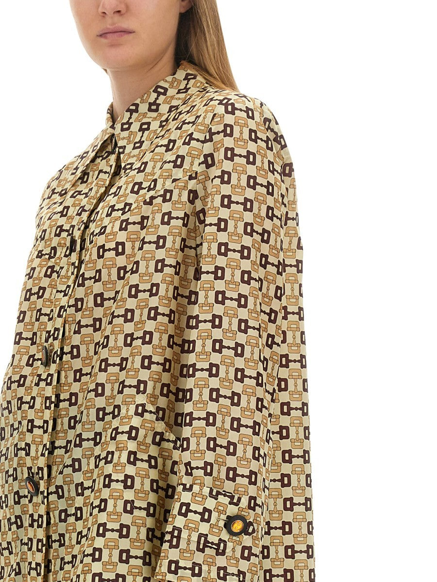 KABÁT GUCCI S POTLAČOU KOŇSKÉHO UCHA