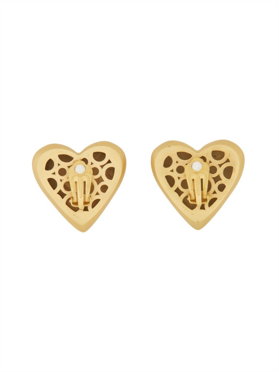 Dolce & Gabbana HJÄRTÖRHKRÄNGEN MED DG LOGO