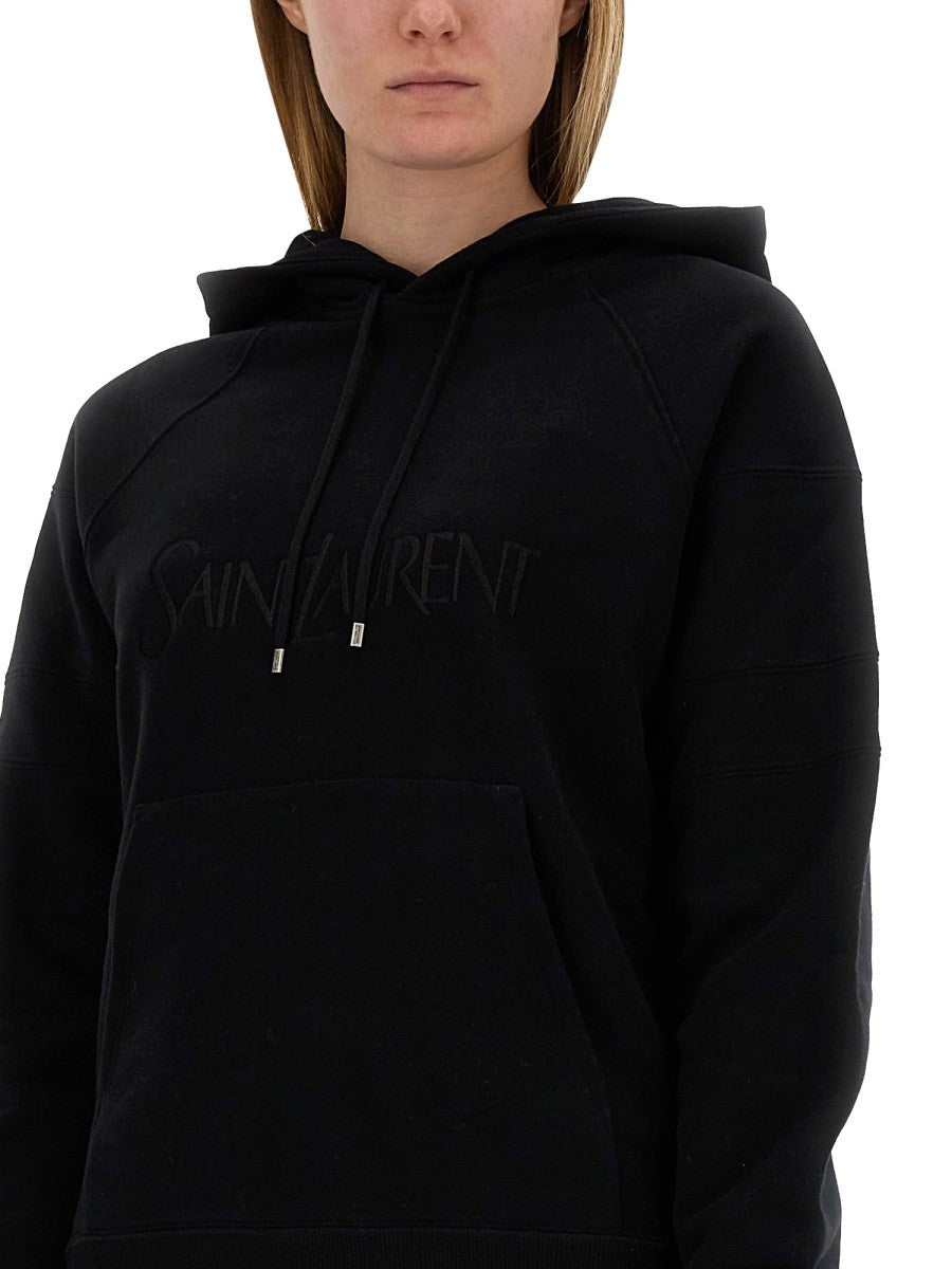 Saint Laurent Camisola com Capuz