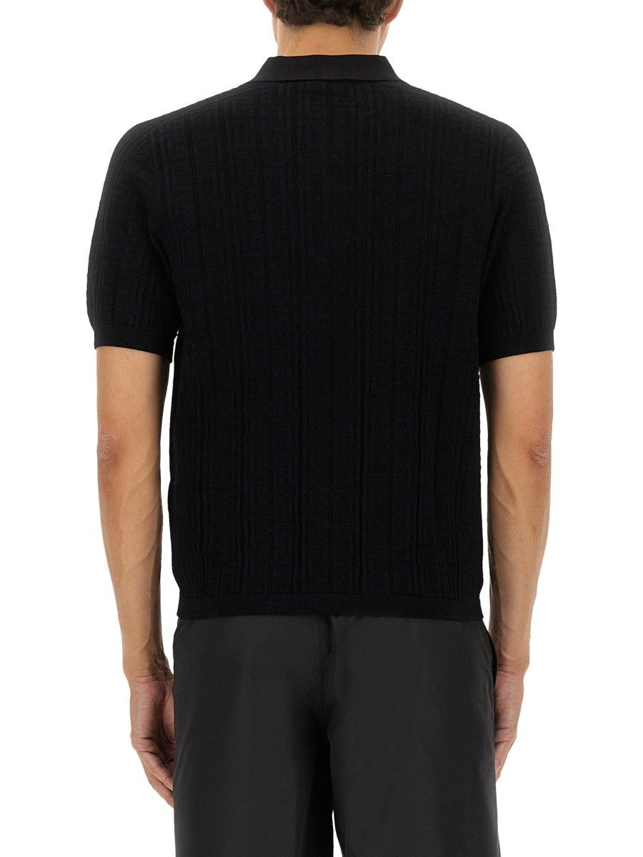 Balmain GESTRICKTES POLOSHIRT.