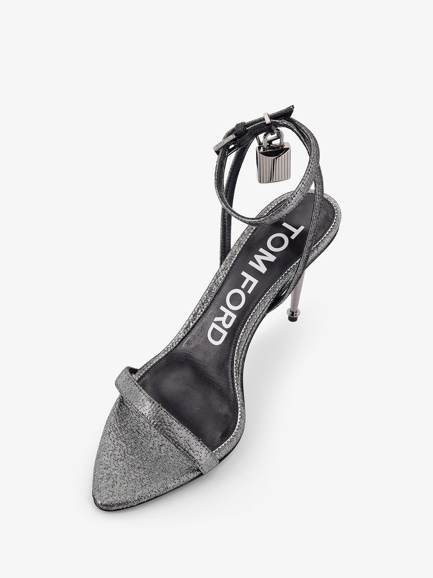 Tom Ford Laminated heeled sandals with laminated effect
