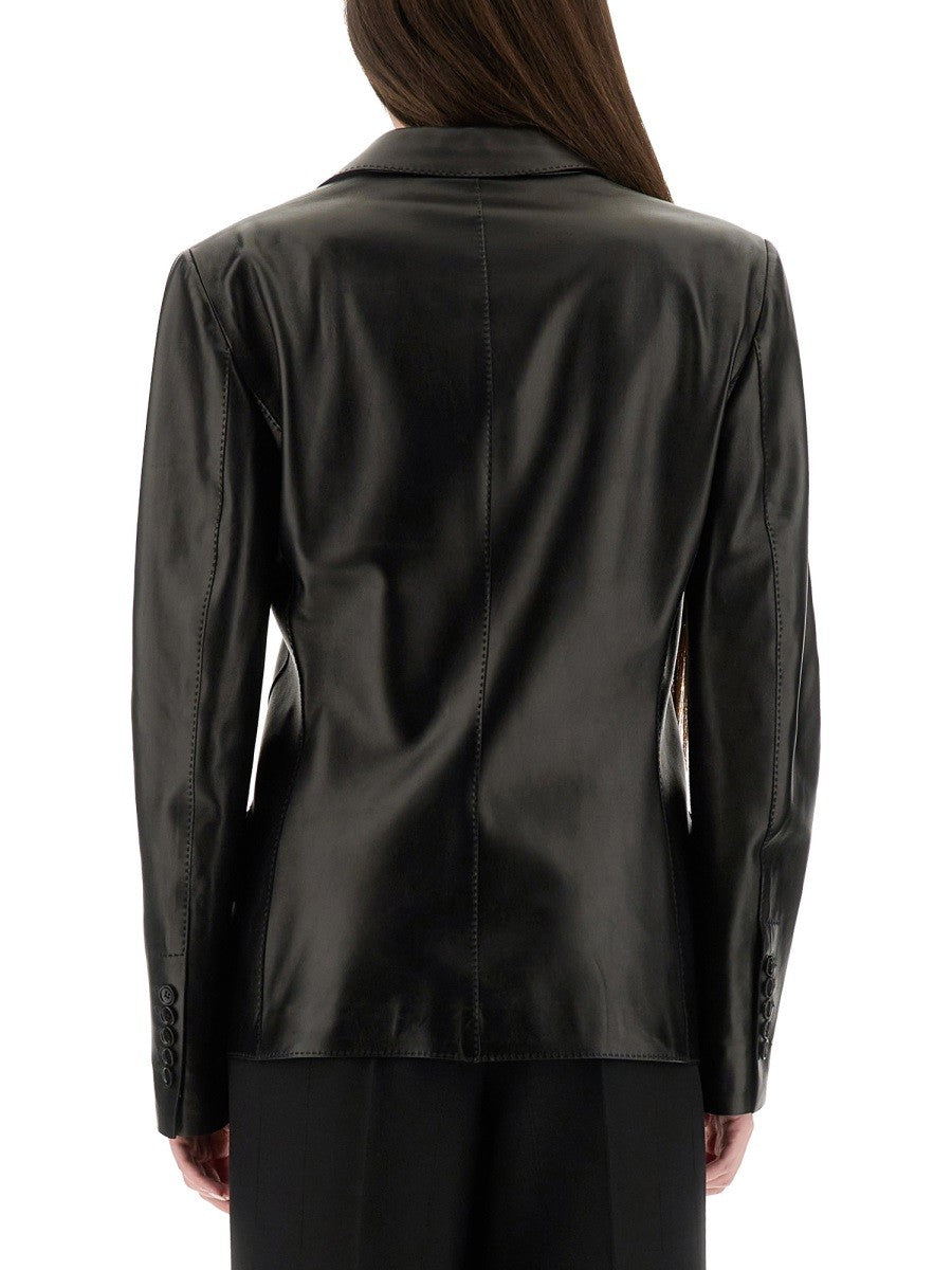 【関税&送料込み】Tom Ford Leather Jacket With Spear Lapel Tom Ford LEATHER JACKET WITH SPEAR LAPELS – MoonFits