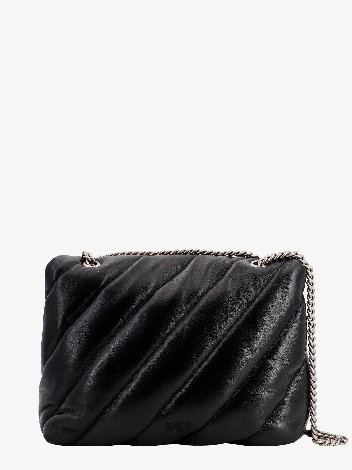 Pinko Matelassé bolso de hombro de cuero con icónica hebilla Love Birds