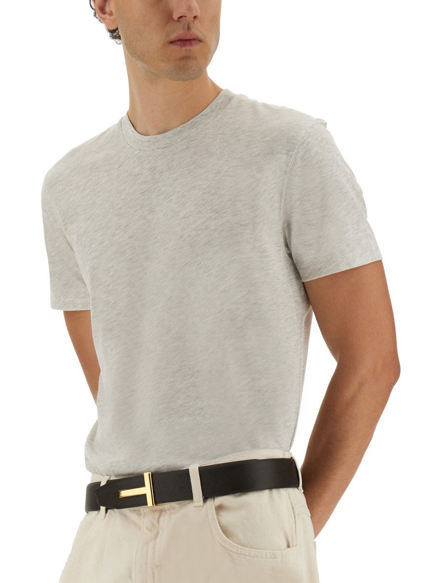 Tom Ford MELANGE T-SHIRT I BOMULDSBLANDING