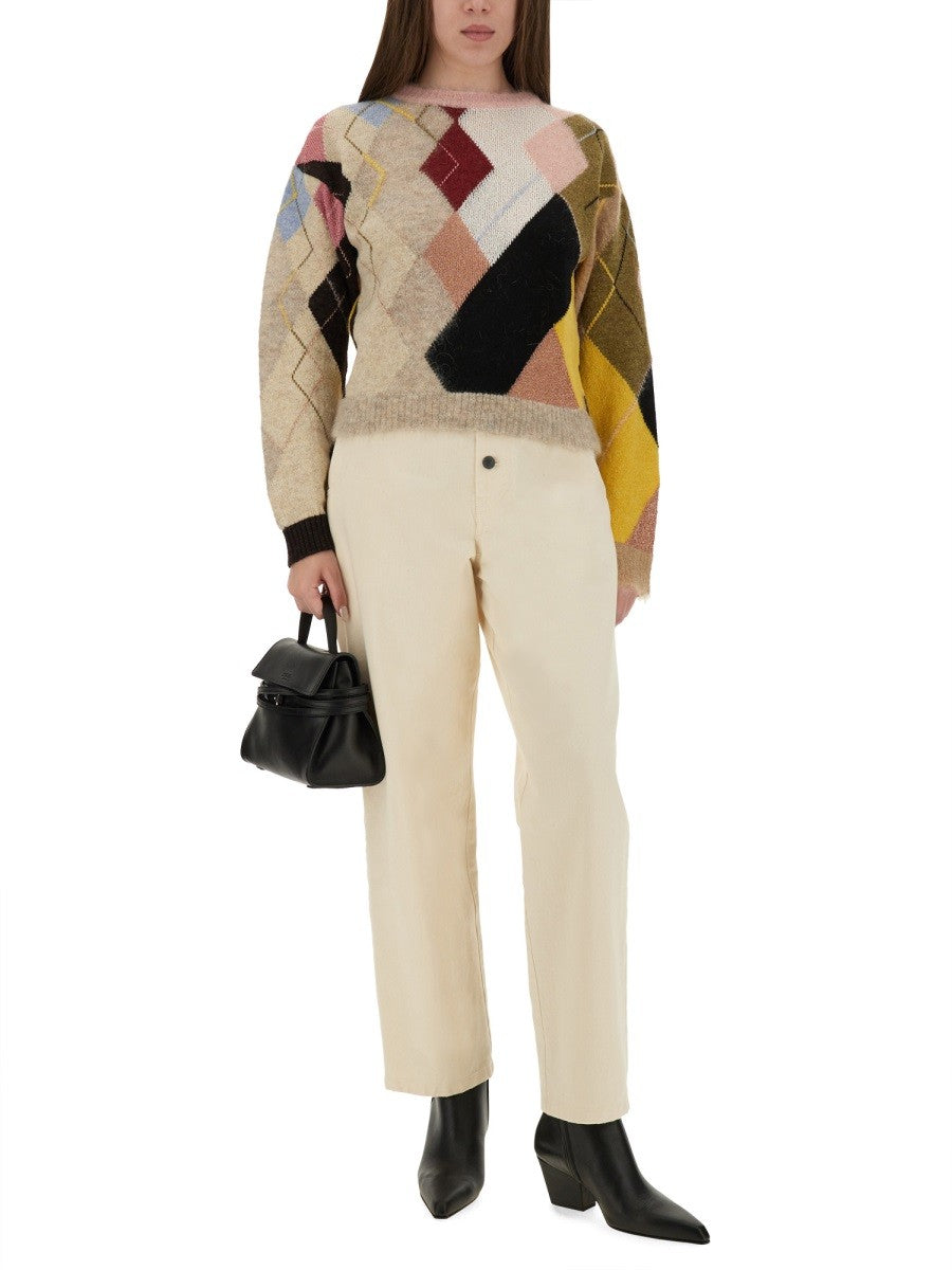 Moschino MALLA CON ESTAMPADO DE DIAMANTES