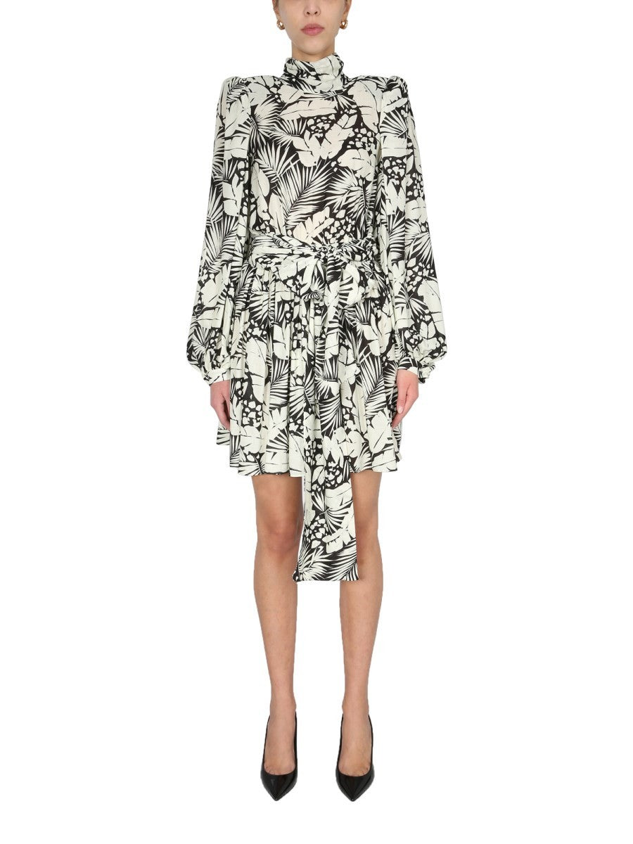 Saint Laurent Mini sukienka z paskiem