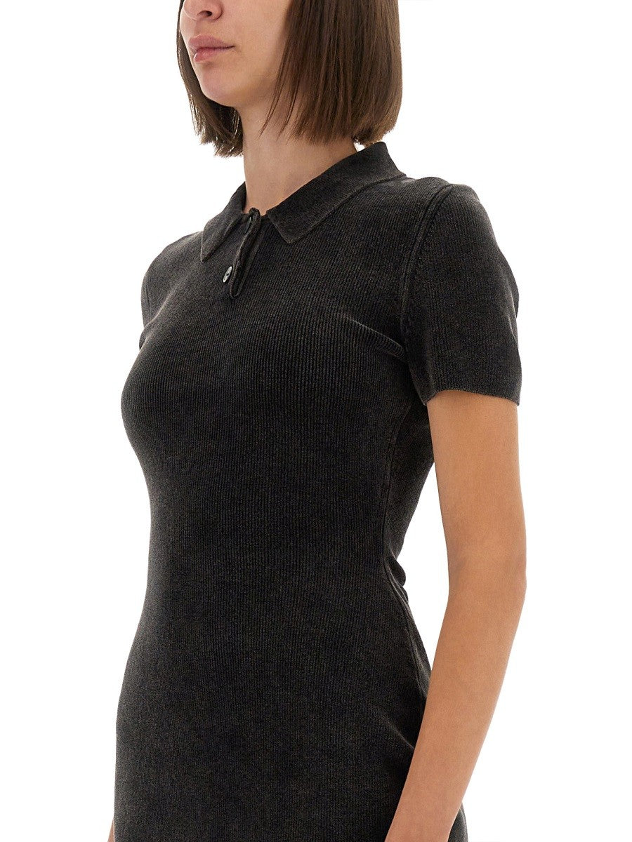 Alexander Wang MINI SUKNELĖ SU POLO APYKAKLE