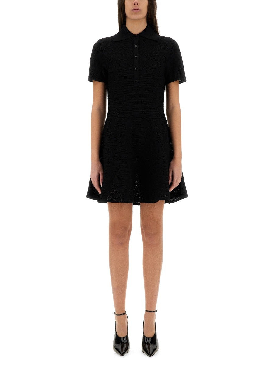 国内発送【GIVENCHY】モノグラム 72 ジャカード ポロドレス Givenchy 「MONOGRAM 72」ジャカード ポロスタイル ドレス