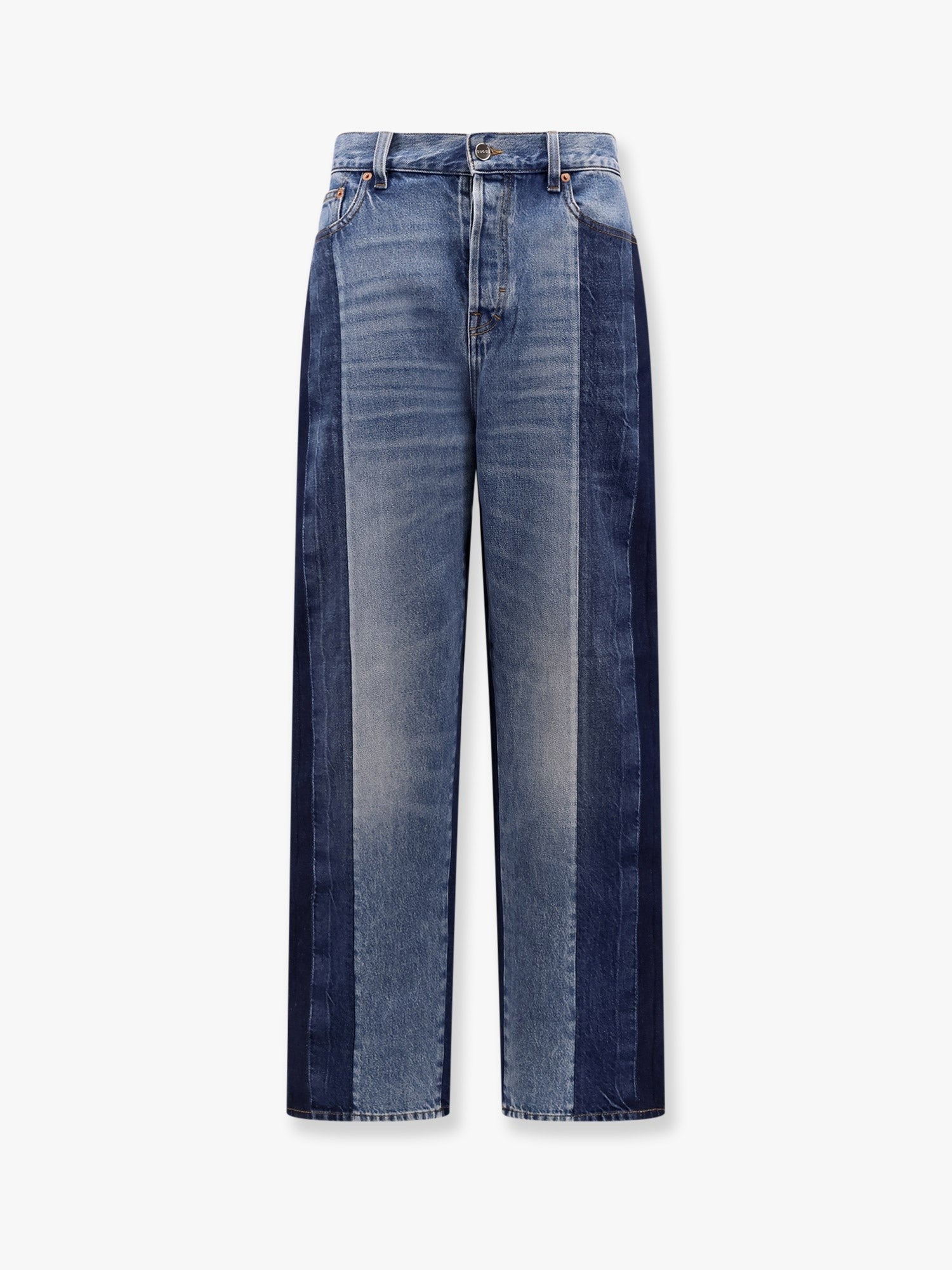 デニム・ジーパン GUCCI 'Gucci Rosso Ancora' jeans Gucci パッチワークデニムジーンズ with gucci rosso ancora