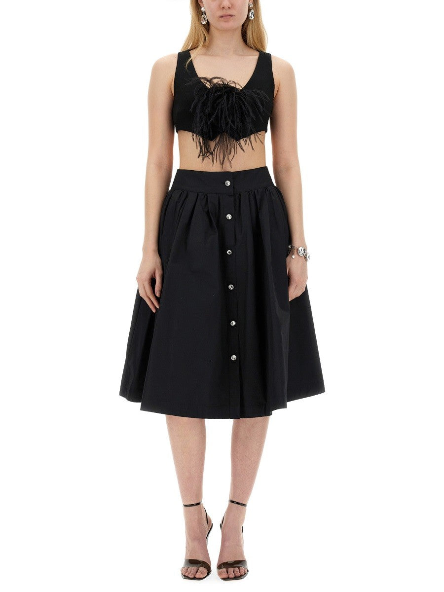 Moschino POPLIN SKIRT