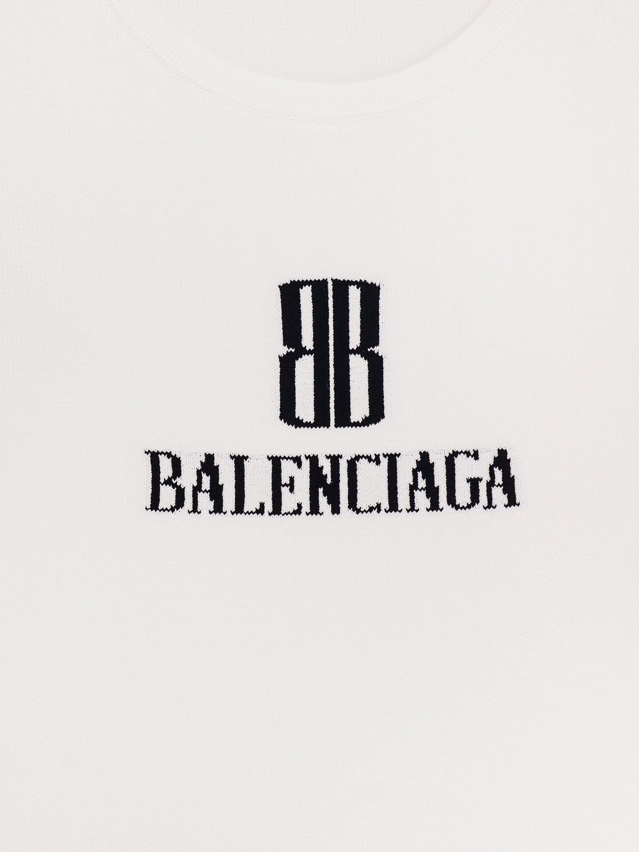 Balenciaga Rebrovaný viskózový zmesový top