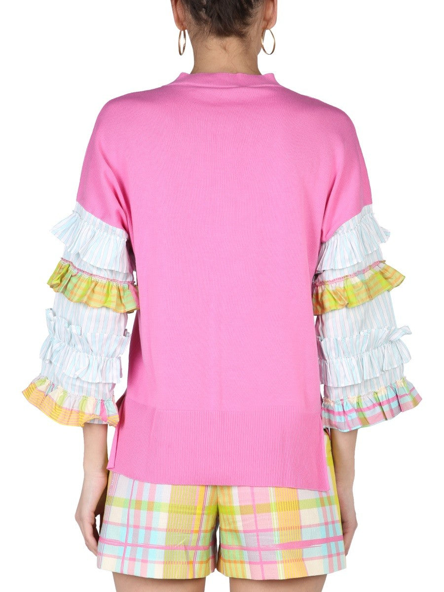 جيرسي RUFFLES من Boutique Moschino