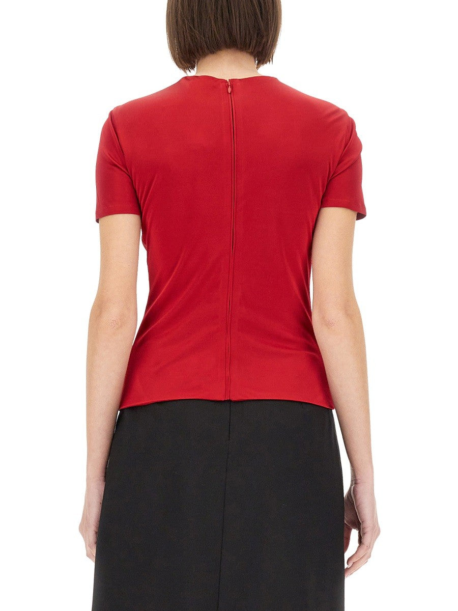 Versace "SAFETY PIN" GEKRULDE TOP