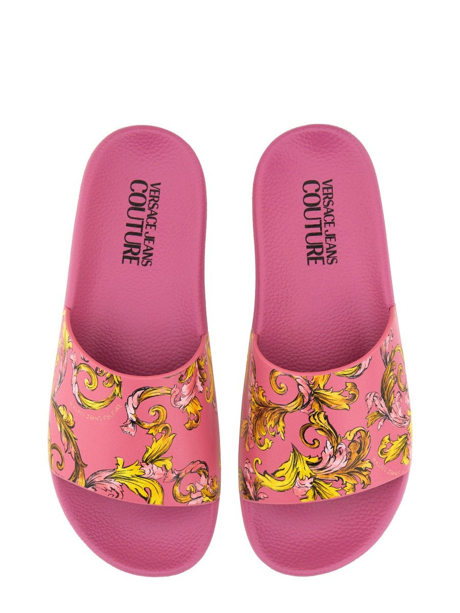 Versace Jeans Couture SLIDE SANDAL WITH LOGO