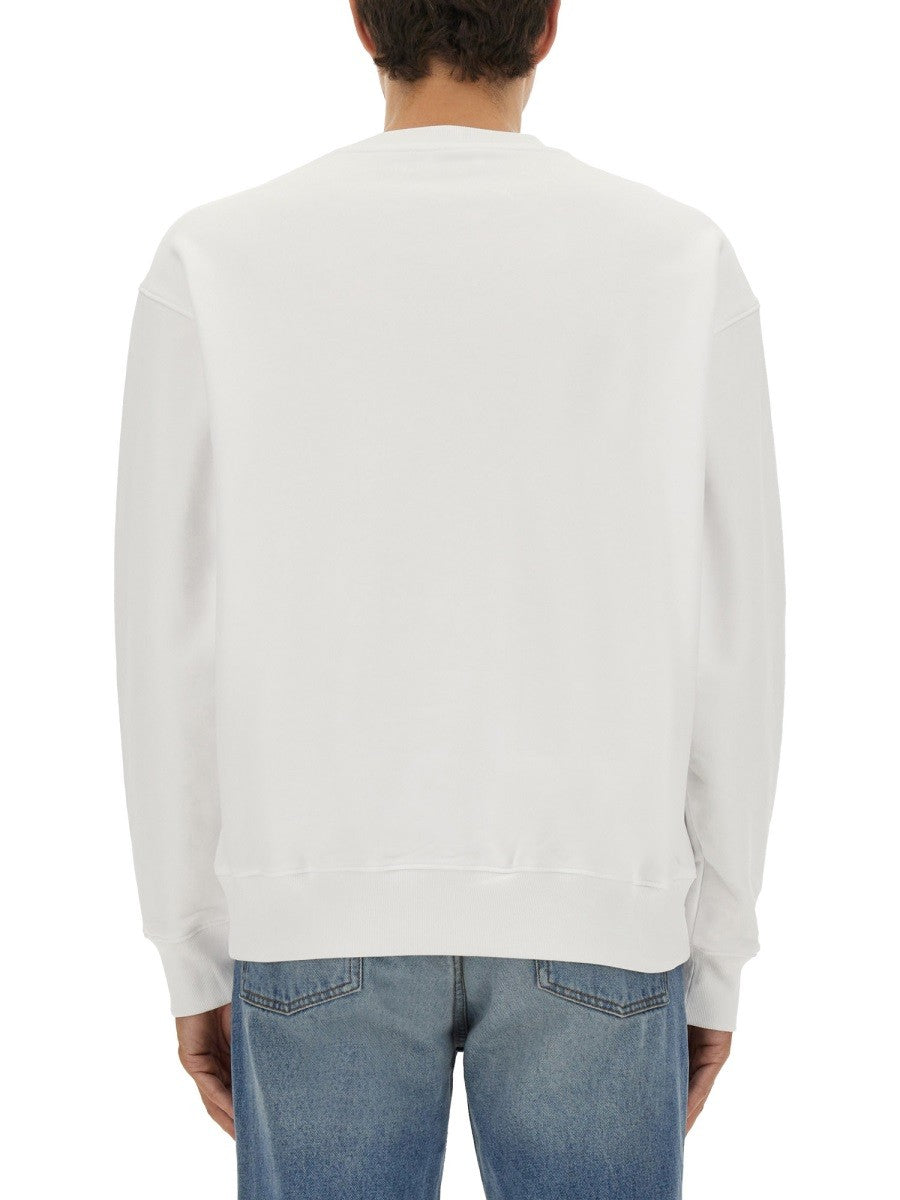 Moschino SUDADERA CON BORDADO DE LOGO DE CORONA DE LAUREL