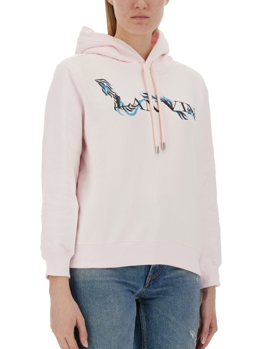 Lanvin BLUZA Z NADRUKIEM