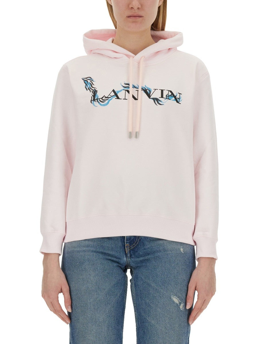 Lanvin BLUZA Z NADRUKIEM