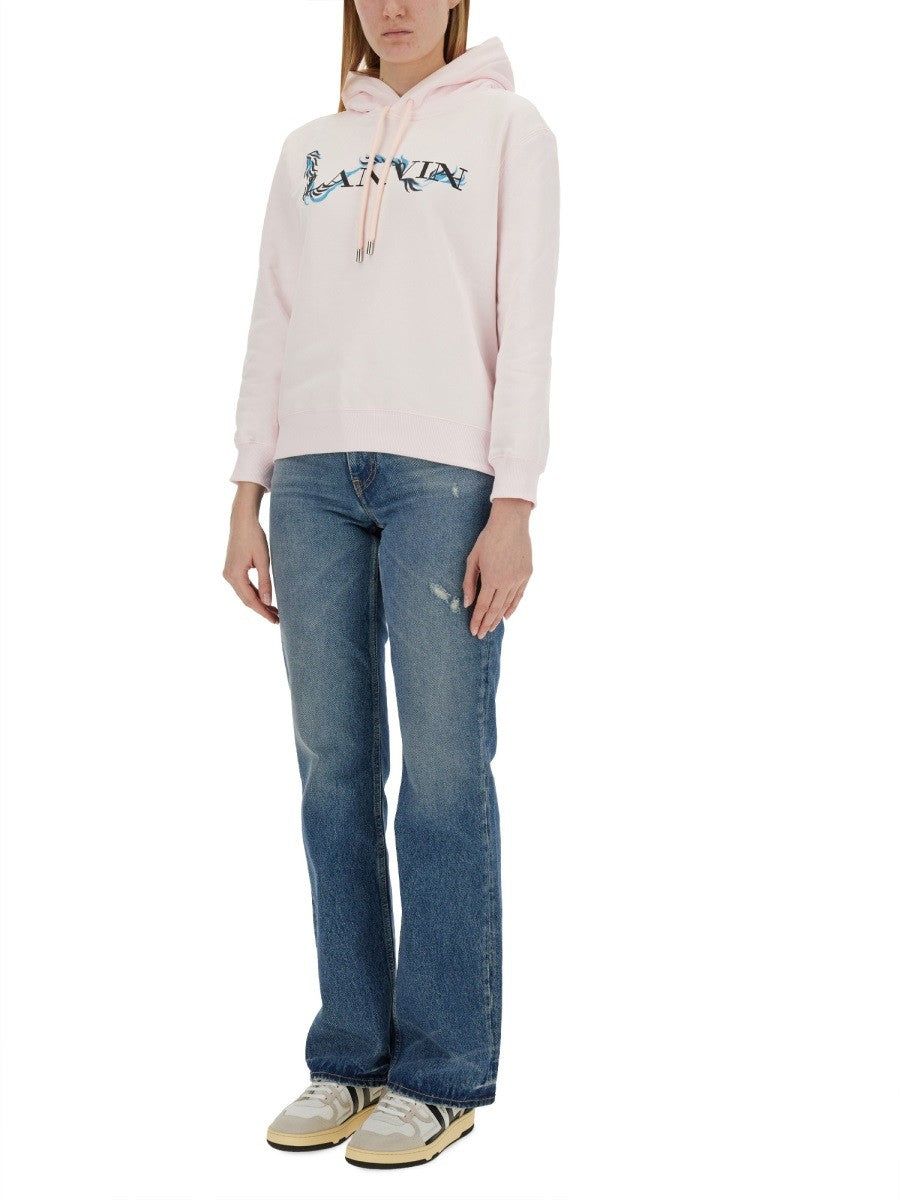 Lanvin BLUZA Z NADRUKIEM