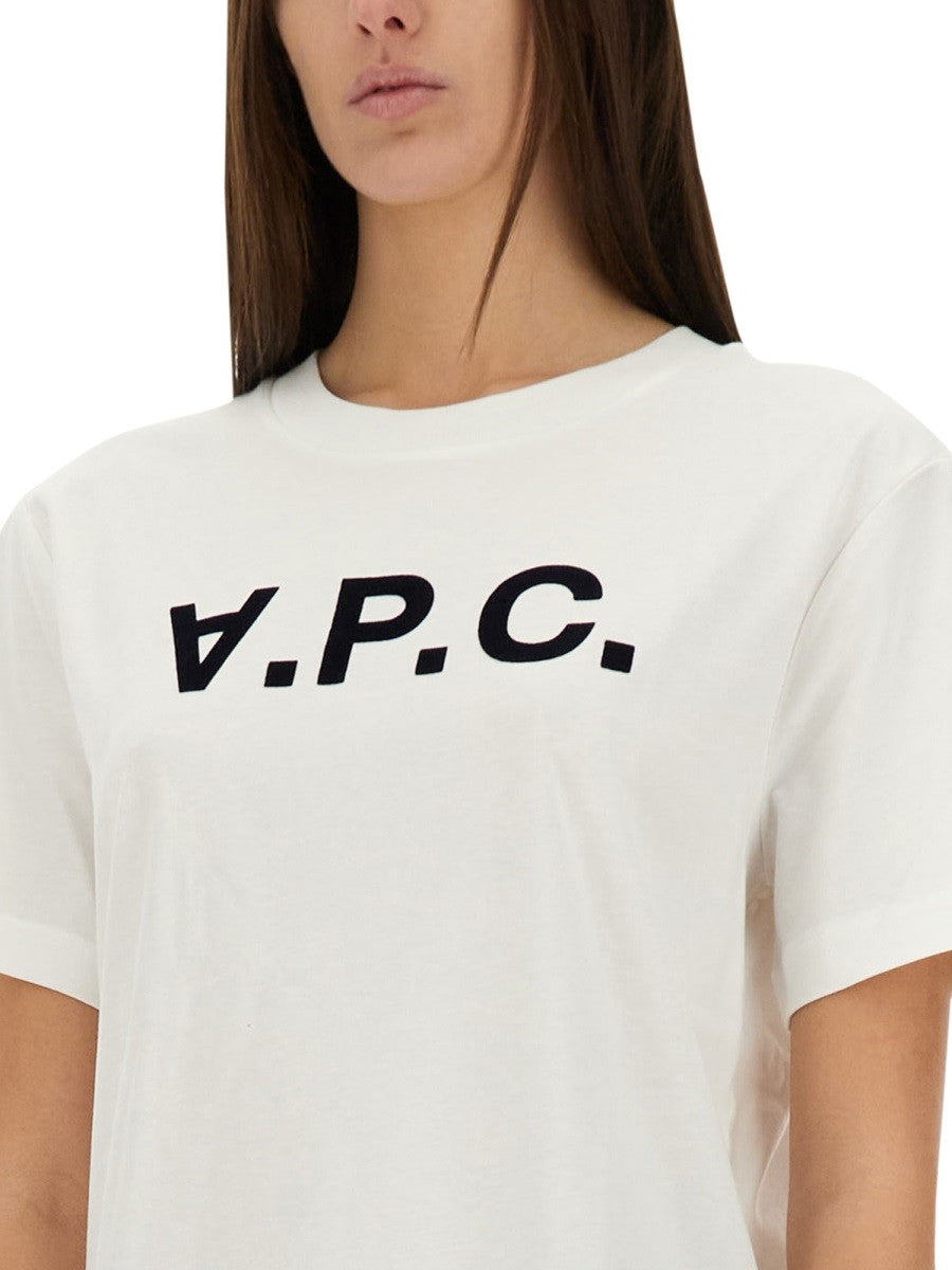 A.P.C. T-SKJORTE MED LOGO