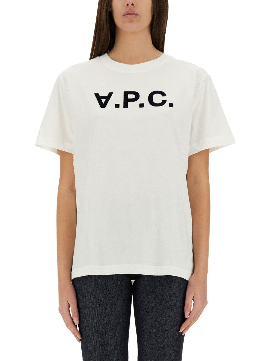 A.P.C. T-SKJORTE MED LOGO