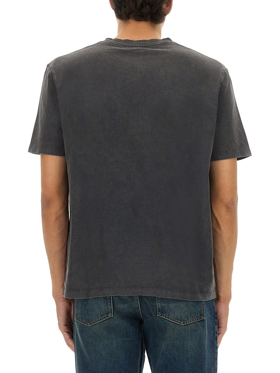 Balmain T-SHIRT MIT LOGO-STICKEREI