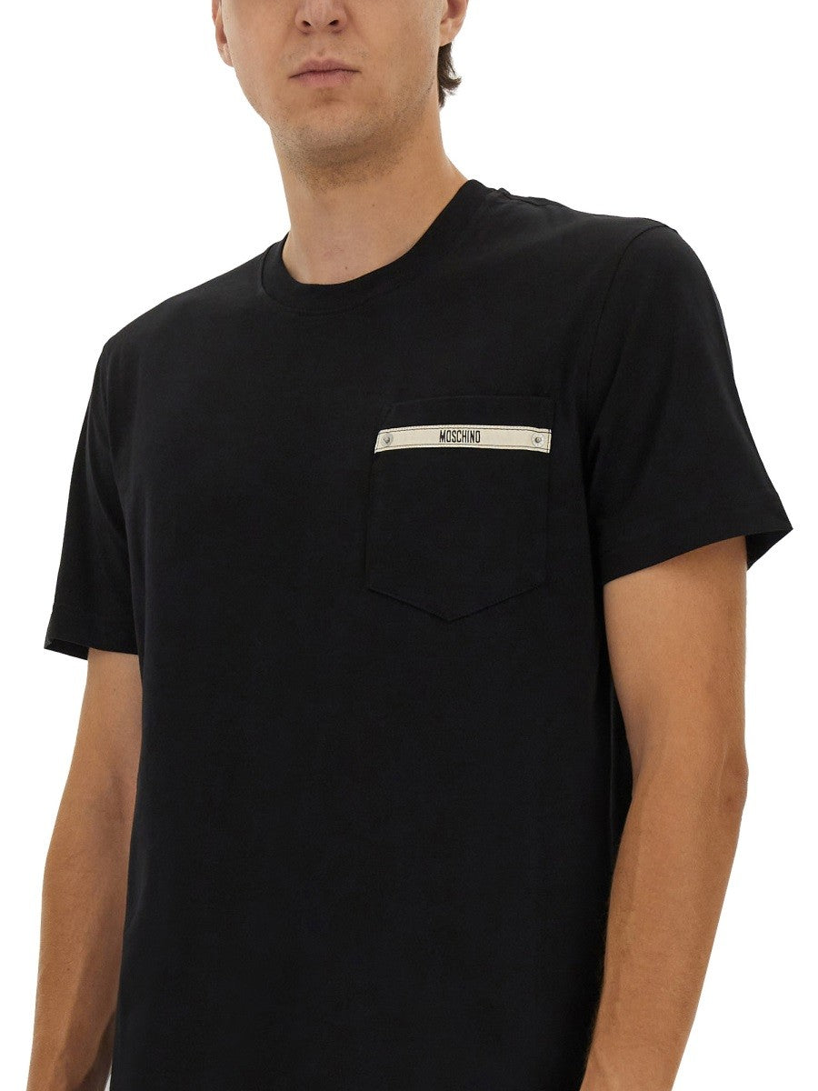 Moschino CAMISETA CON CINTA DE LOGO