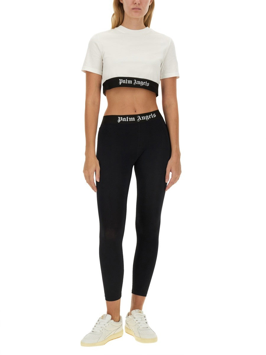 Palm Angels تي شيرت بشعار