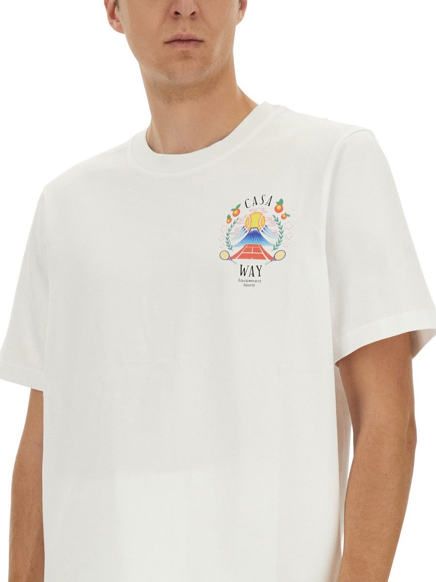 Casablanca T-SHIRT S POTLAČOU