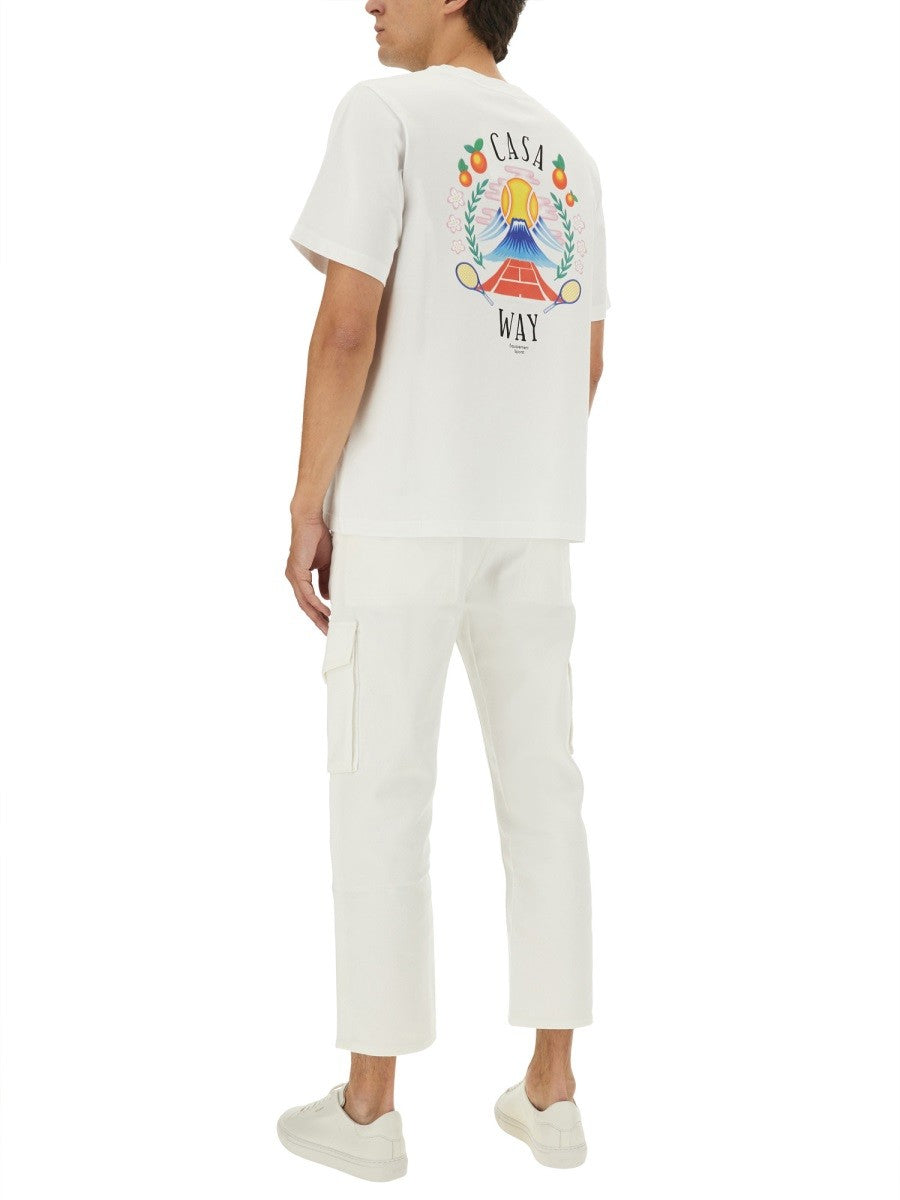 Casablanca T-SHIRT S POTLAČOU