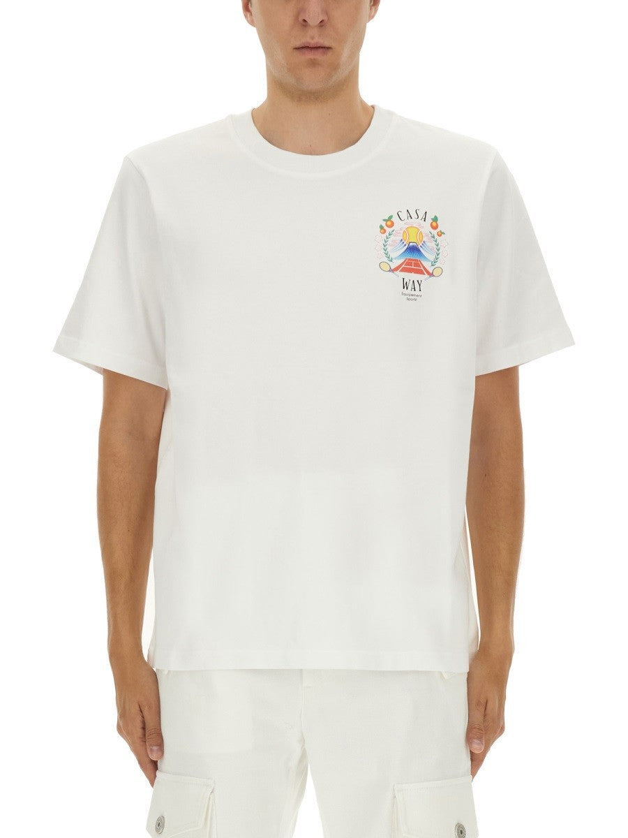 Casablanca T-SHIRT S POTLAČOU