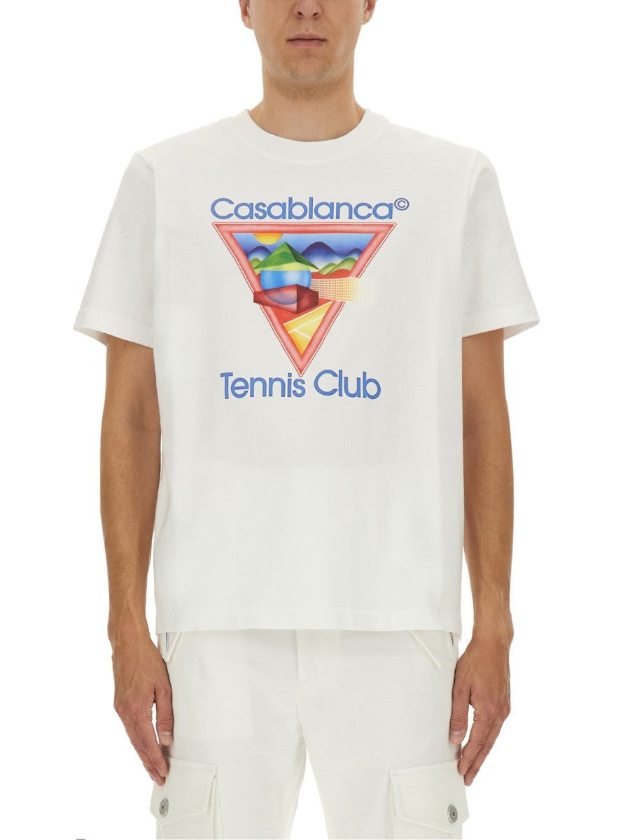 Casablanca T-SHIRT S POTLAČOU