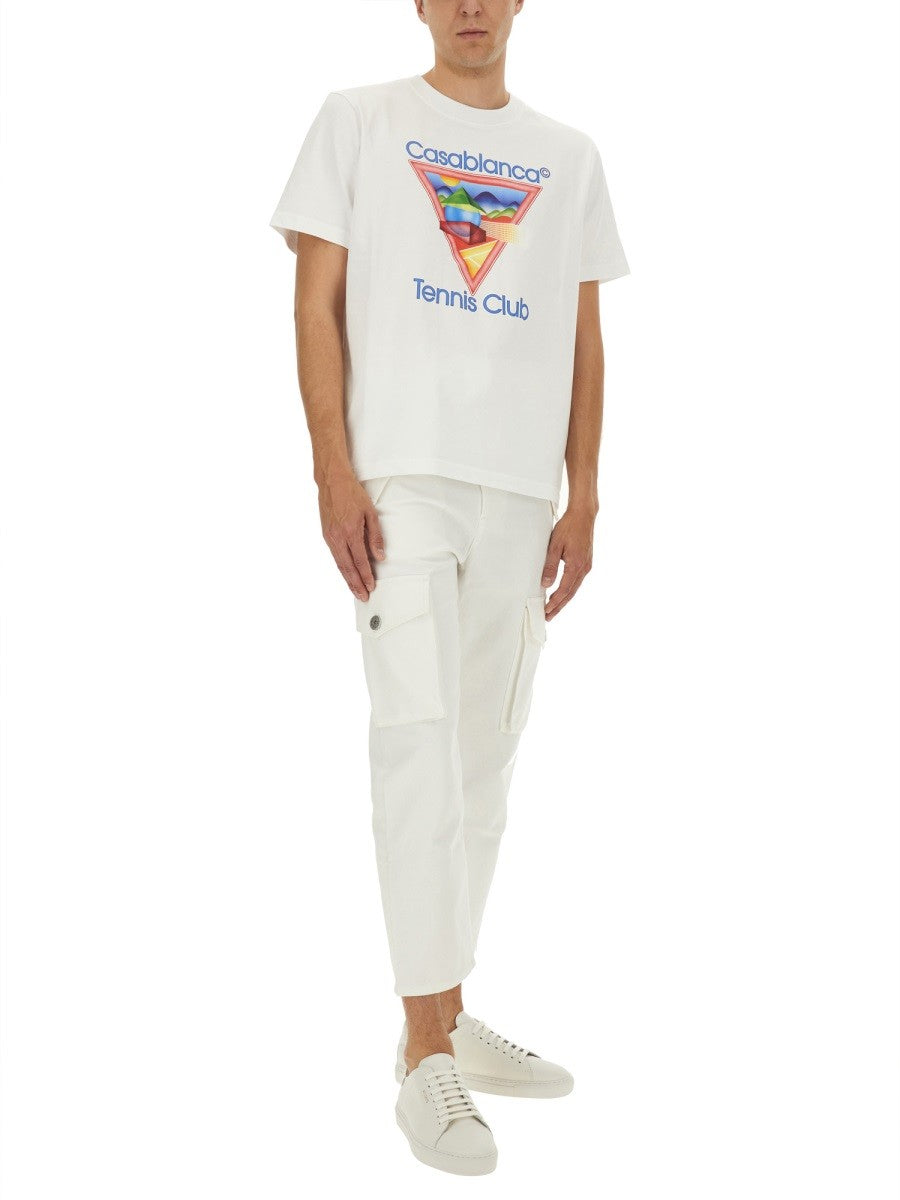 Casablanca T-SHIRT S POTLAČOU